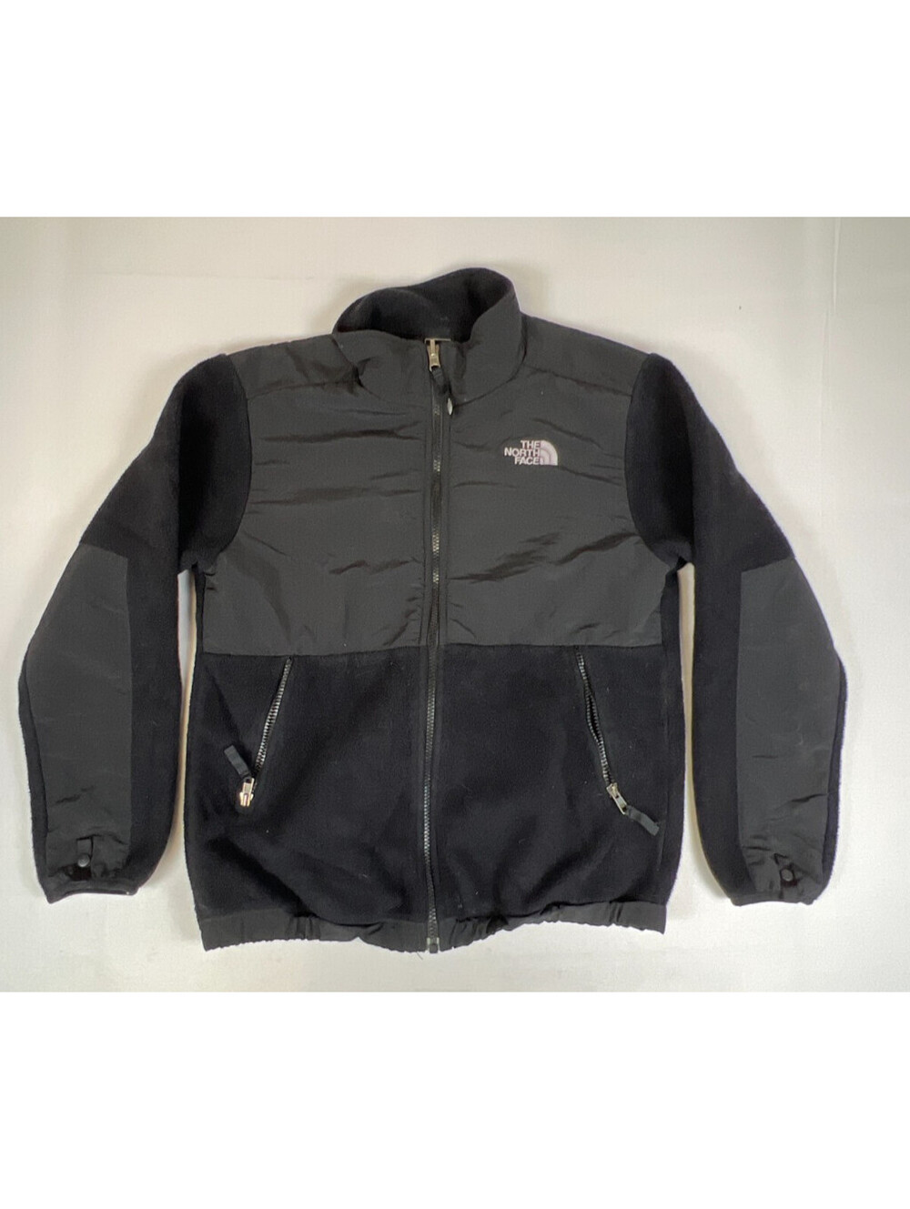 The North Face Denali Boys L Black Fleece Jacket Full Zip